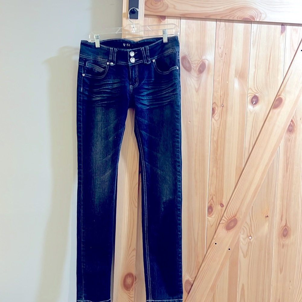 U51 denim jeans straight leg size ladies 13/14